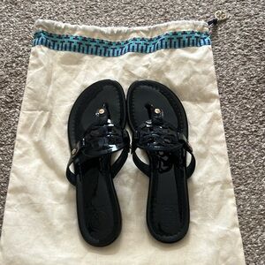 Tory Buch Black Miller Sandals